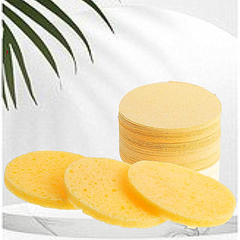 Compressed Wood Pulp Makeup Cleansing Puff