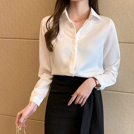 Women's Long Sleeve Turtleneck Blouse