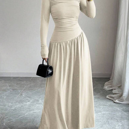 Elegant One-Shoulder Ruffled Dress