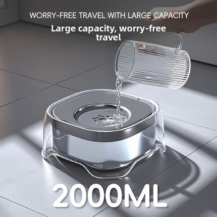 Non-spill floating water bowl dog bowl