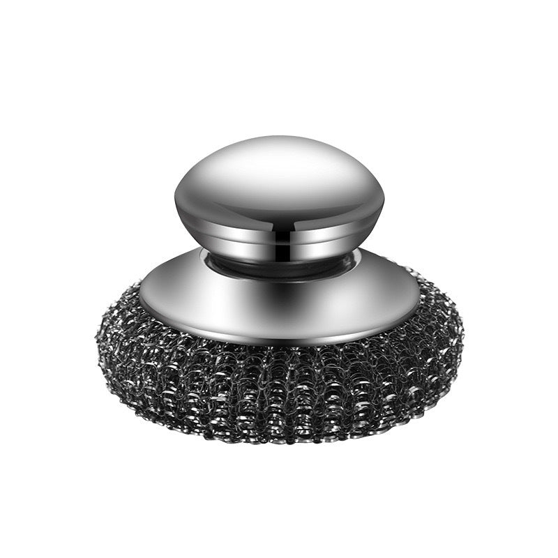 Stainless Steel Kitchen Scrub Brush with Handle