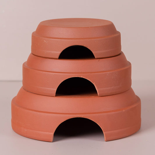 Reptile Hiding Cave Ceramic Terrarium Decor