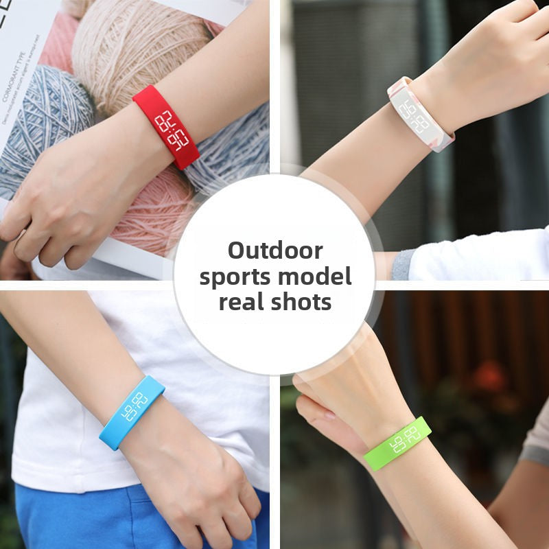 Sports Pedometer Watch with Alarm and Luminous Display