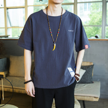 Cotton Linen T-Shirt for Men