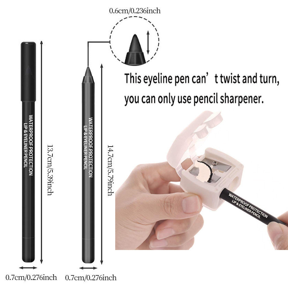 14-Color Waterproof Eyeliner Gel Pen with Pearl Finish