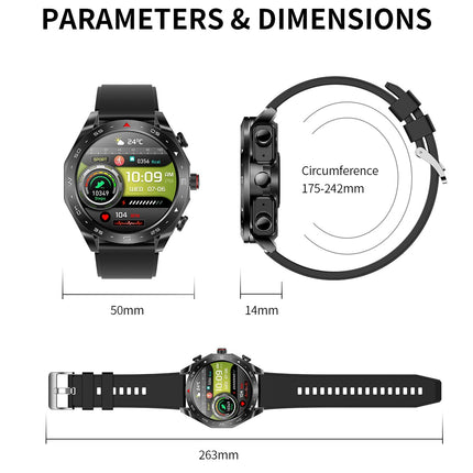 Smart Watch with Bluetooth Earphones
