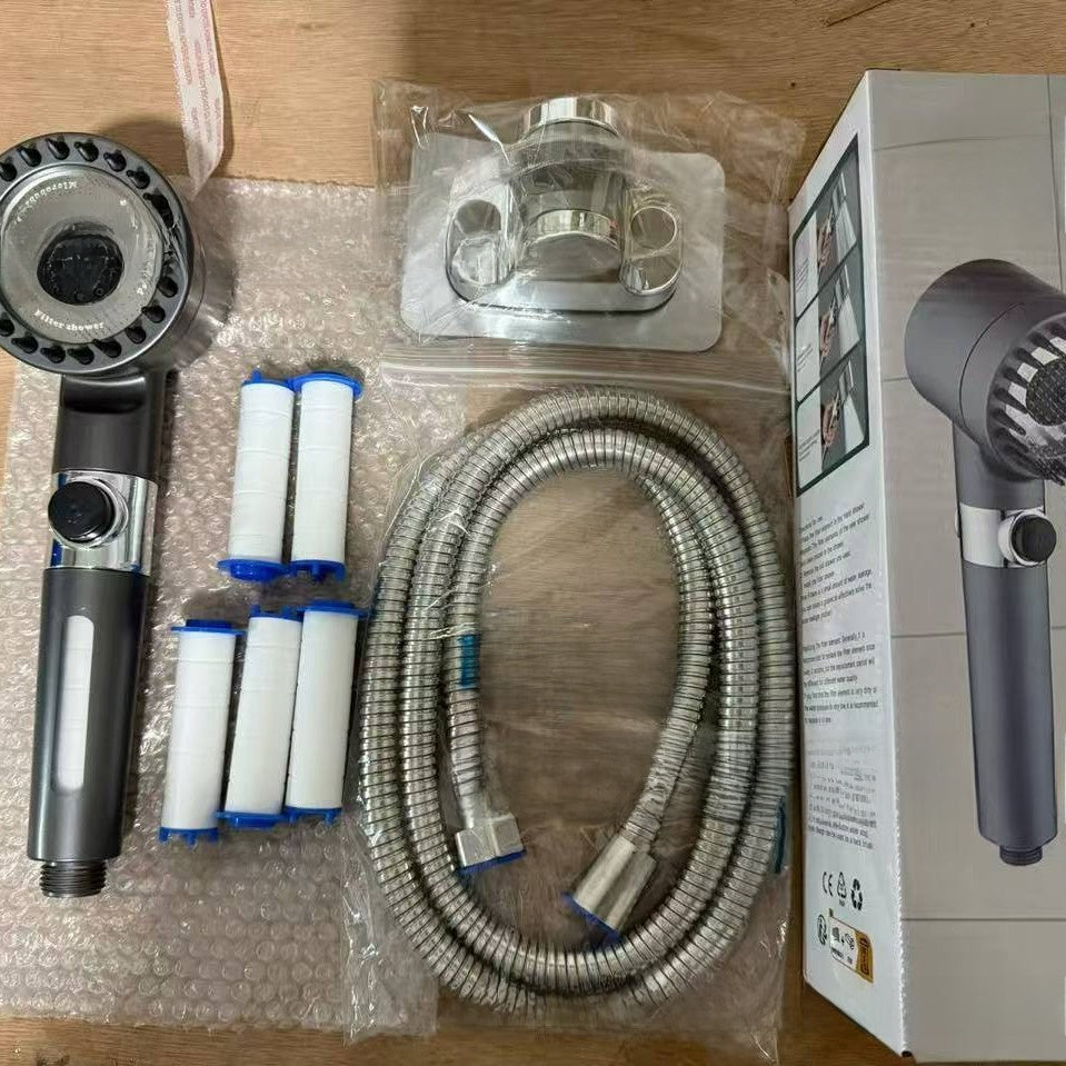 Handheld Multi-Function Shower Head with Water Filter