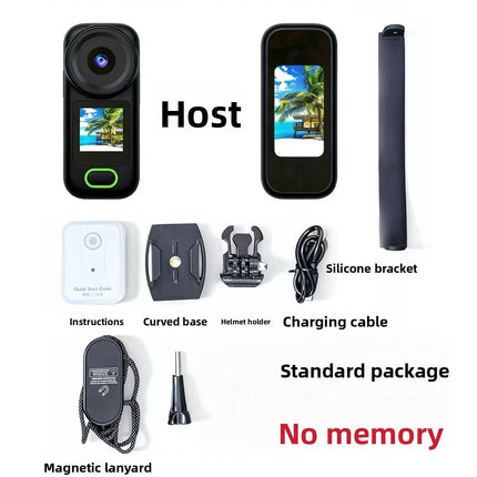 Thumb Action Camera 4K Dual Screen Recorder