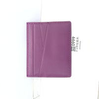 Leather Oil Edge Oblique Thin Bank Card Holder Soft Cowhide Document Package