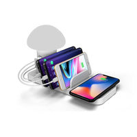 حامل شاحن ثلاثي المنافذ وقاعدة شحن سريع