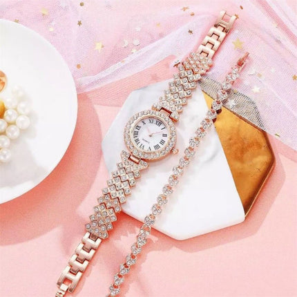 Diamond-studded ladies' watch