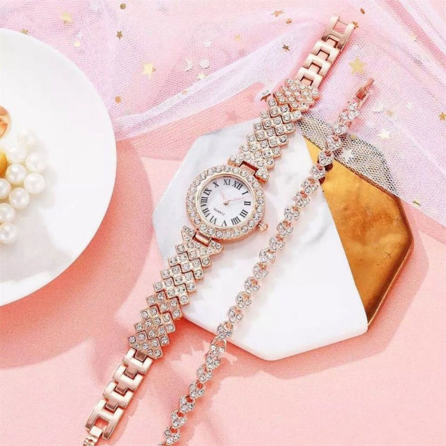 Diamond-studded ladies' watch
