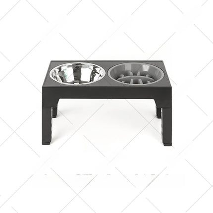 Adjustable Anti-Spill Pet Dog Bowl Stainless Steel Elevated Feeder