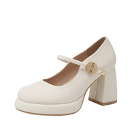 French-style Gentle Evening Breeze Mary Jane Heels For Women