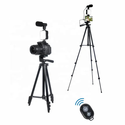 Tripod Microphone Fill Light Set with Remote