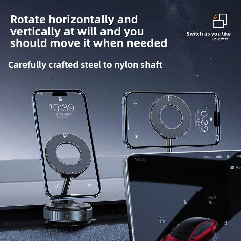 Vacuum epoxy resin adsorption magnetic car mobile phone stand