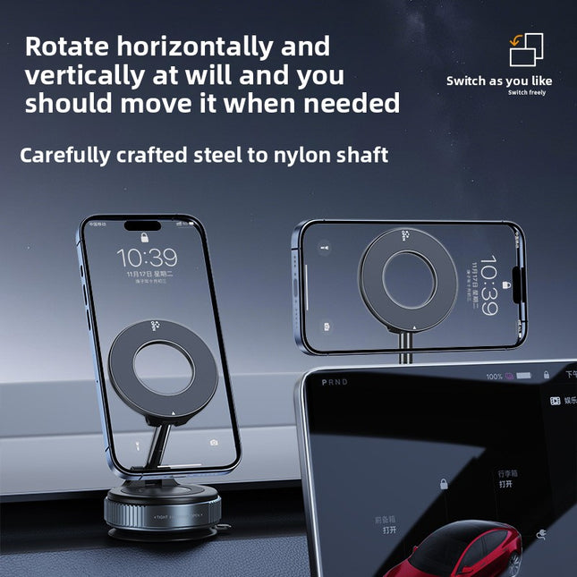 Vacuum epoxy resin adsorption magnetic car mobile phone stand