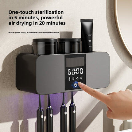 UV Sterilizing Toothbrush Holder with Suction Cup