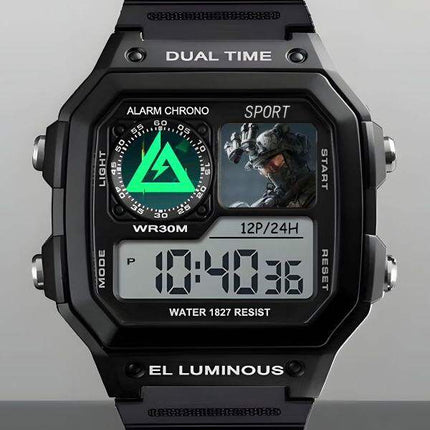 Digital Sports Watch with Alarm Calendar