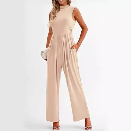 Elegant Sleeveless Wide-Leg Jumpsuit