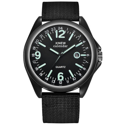 Men's Nylon Strap Quartz Watch