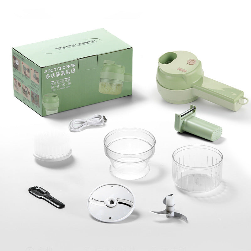 Mini wireless electric garlic press