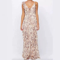 Stylish Chiffon Maxi Evening Gown Dress