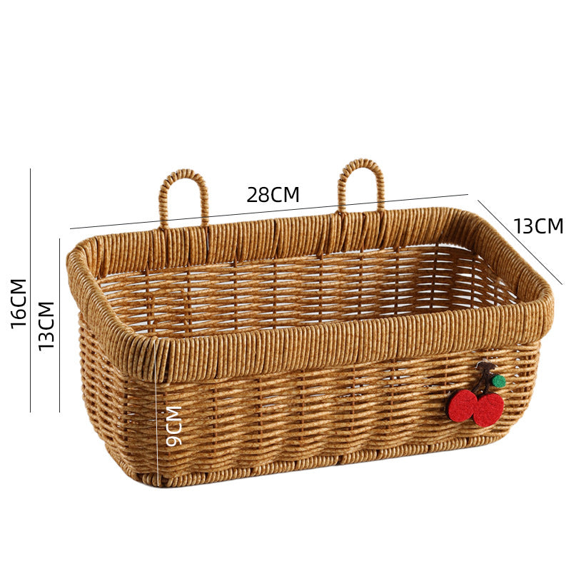 Imitation Rattan Storage Box