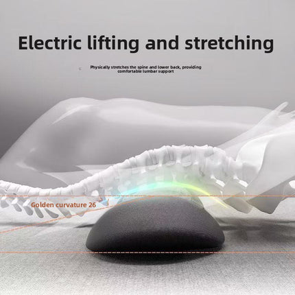 Ergonomic Lumbar Support Pillow with Heating and Massage