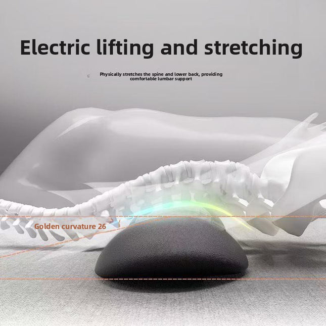 Ergonomic Lumbar Support Pillow with Heating and Massage