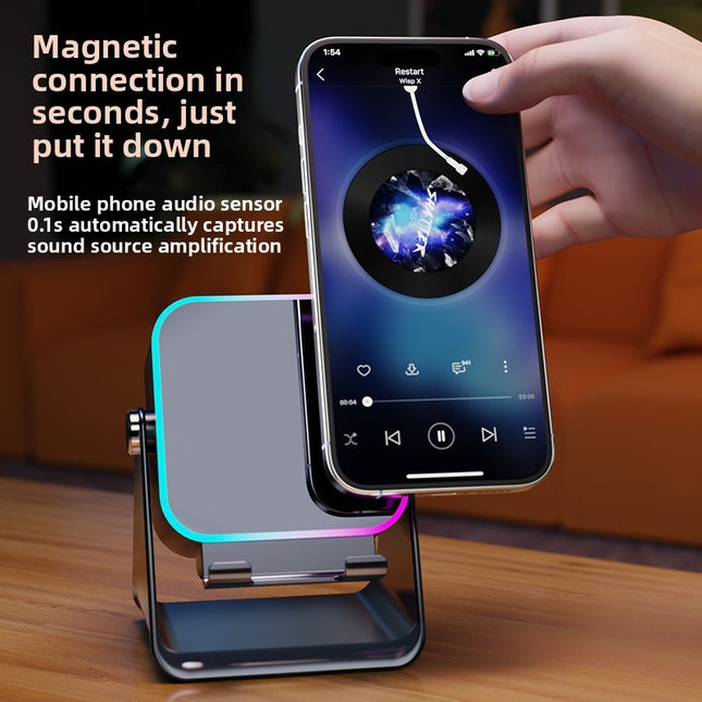 Rechargeable Bluetooth Speaker with Phone Stand