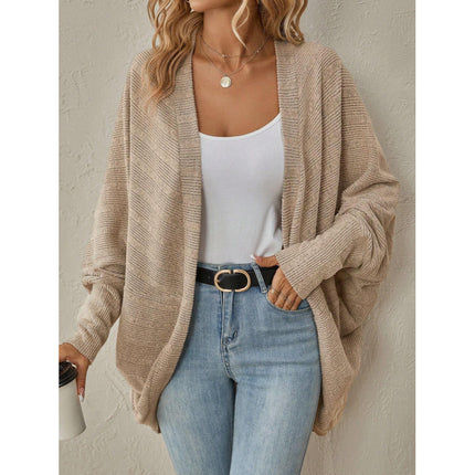 Pure Color Cardigan Mid-Length Knitted Knitwear
