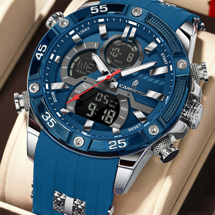 Men's Luminous Dual Display Waterproof Watch