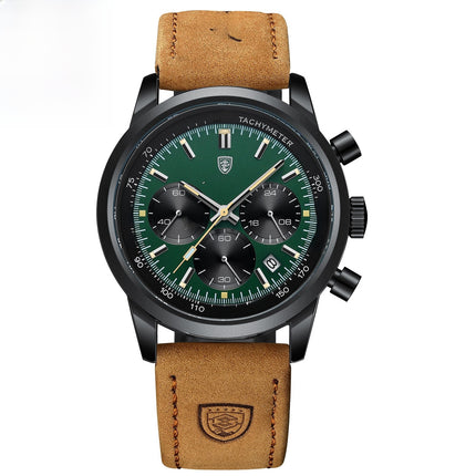 Mens Quartz Watch with Luminous Waterproof Features