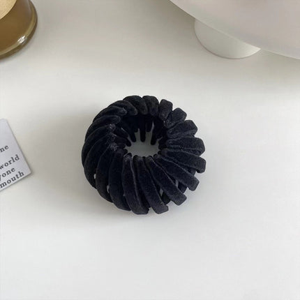 Flocking Hair Claw Clip for Women Half-Up Hairstyle
