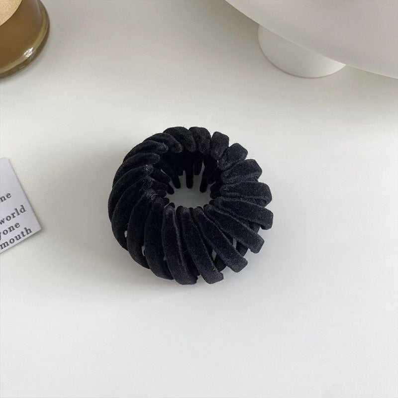 Flocking Hair Claw Clip for Women Half-Up Hairstyle
