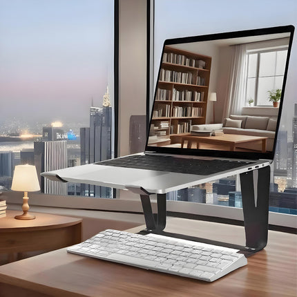 Double Layer Laptop Stand with Keyboard Tray