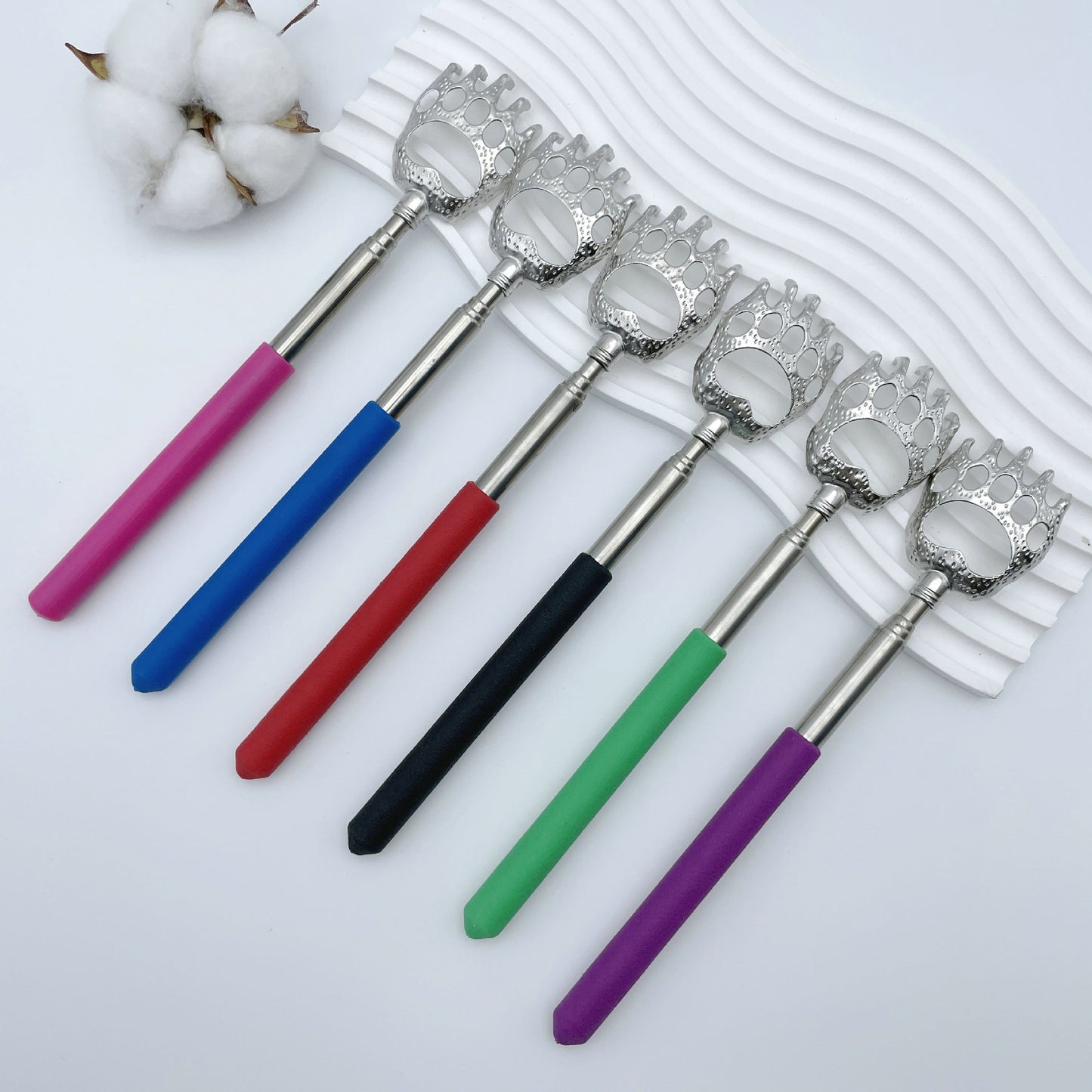 Adjustable Stainless Steel Bear Claw Back Scratcher