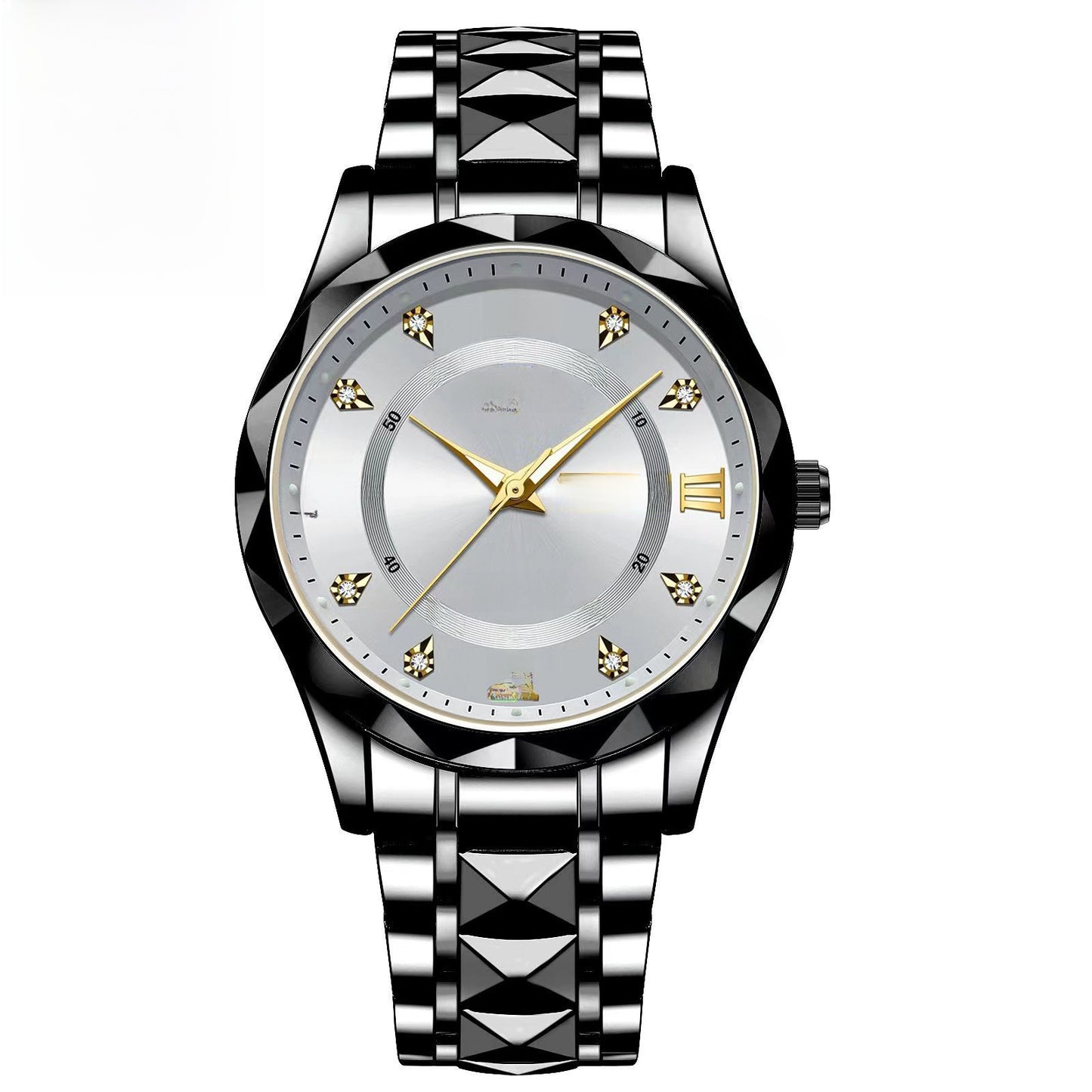 Mens Calendar Luminous Waterproof Quartz Watch
