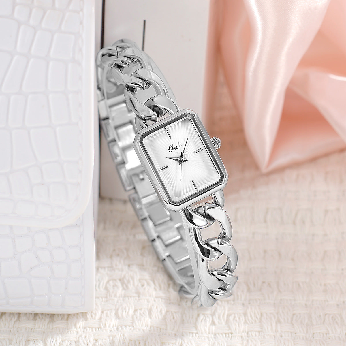 Luxury Square Dial Quartz Watch