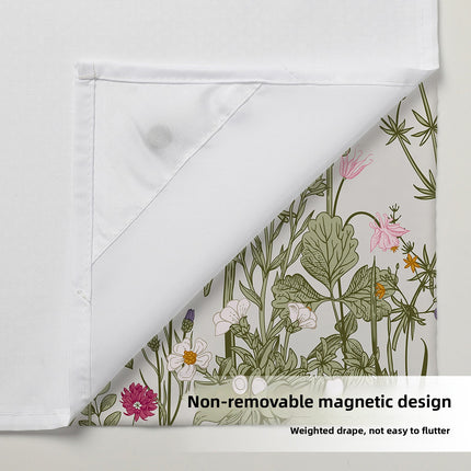 Double Layer Floral Shower Curtain