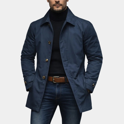 European and American Men's Jackets, High-End Casual Outerwear, Retro Waterproof Long-Sleeved Cardigans, Windbreakers, Foreign Trade Cross-Border Men's Clothing
