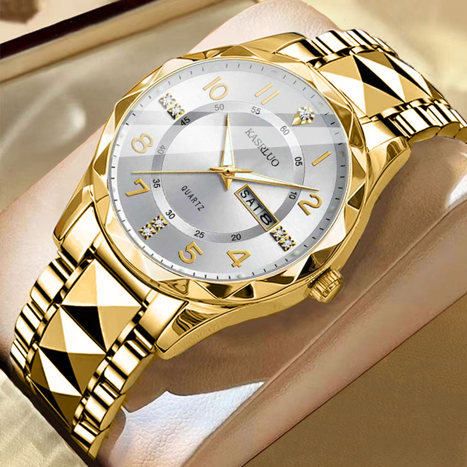 Men's Calendar Luminous Waterproof Quartz Watch
