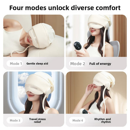 Rechargeable Head and Eye Massager with Heat Compression