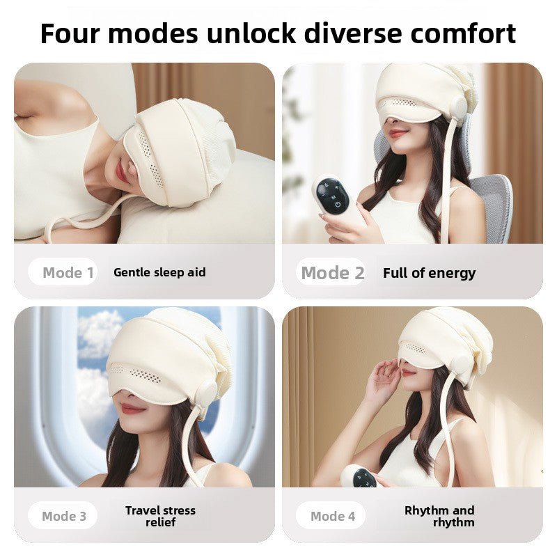 Rechargeable Head and Eye Massager with Heat Compression