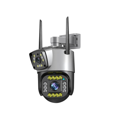 Dual Lens Home Security Camera with Voice Intercom