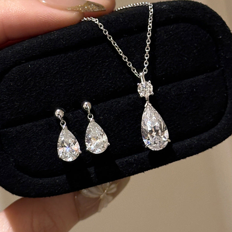 Water Drop Zircon Earrings