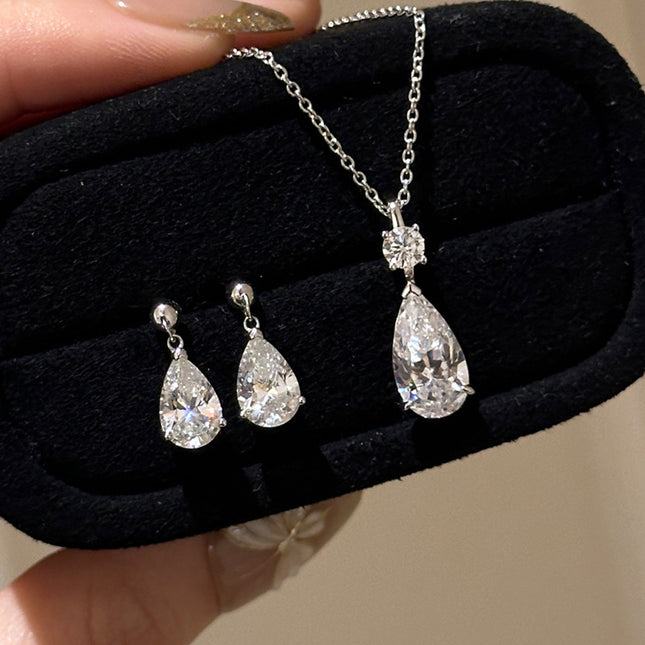 Water Drop Zircon Earrings