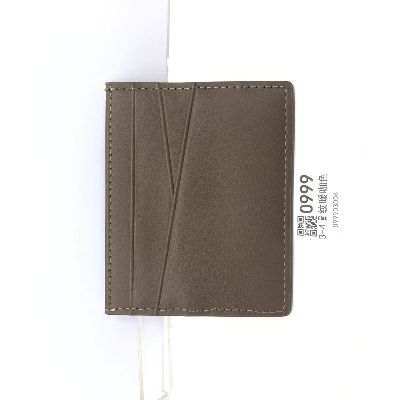 Leather Oil Edge Oblique Thin Bank Card Holder Soft Cowhide Document Package