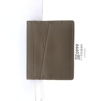 Leather Oil Edge Oblique Thin Bank Card Holder Soft Cowhide Document Package